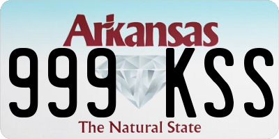 AR license plate 999KSS