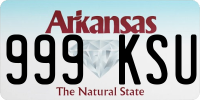 AR license plate 999KSU
