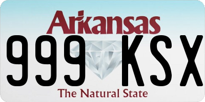 AR license plate 999KSX