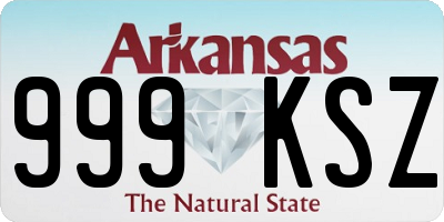 AR license plate 999KSZ