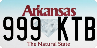 AR license plate 999KTB