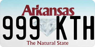 AR license plate 999KTH