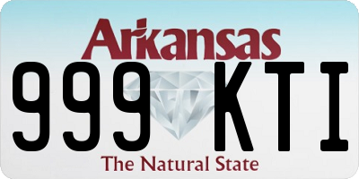 AR license plate 999KTI
