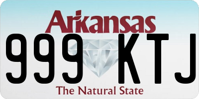 AR license plate 999KTJ