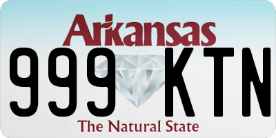 AR license plate 999KTN