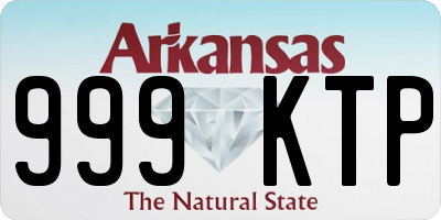 AR license plate 999KTP