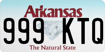 AR license plate 999KTQ