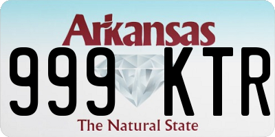 AR license plate 999KTR