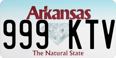 AR license plate 999KTV