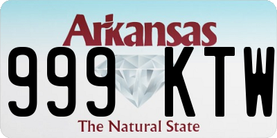 AR license plate 999KTW