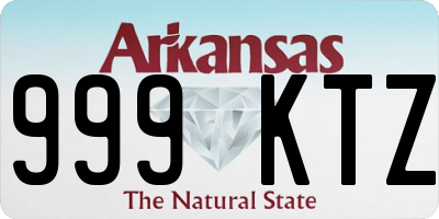 AR license plate 999KTZ