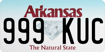 AR license plate 999KUC