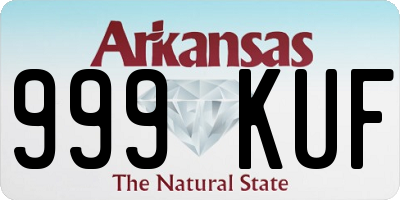 AR license plate 999KUF