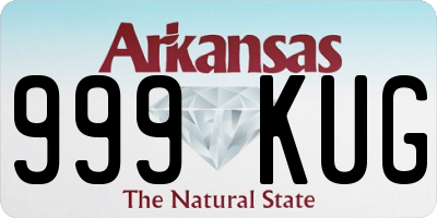 AR license plate 999KUG