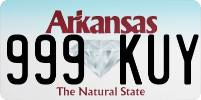 AR license plate 999KUY