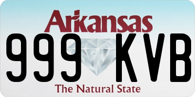 AR license plate 999KVB