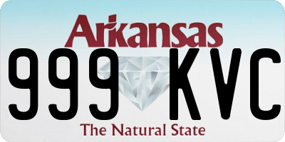 AR license plate 999KVC