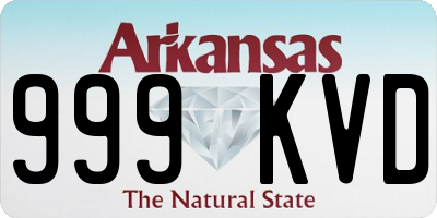 AR license plate 999KVD