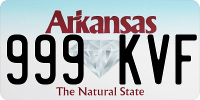 AR license plate 999KVF