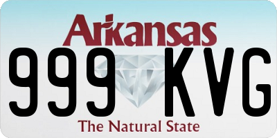 AR license plate 999KVG