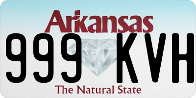 AR license plate 999KVH