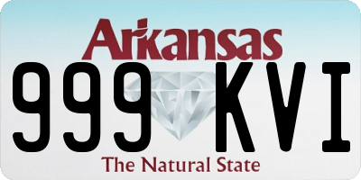 AR license plate 999KVI