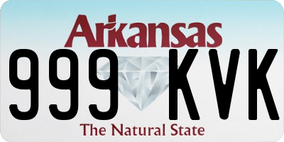 AR license plate 999KVK