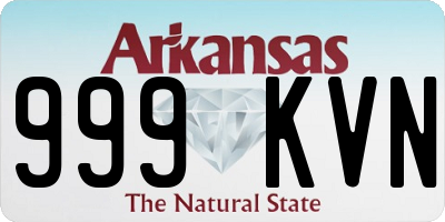 AR license plate 999KVN