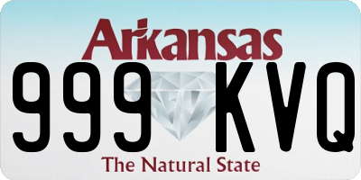 AR license plate 999KVQ