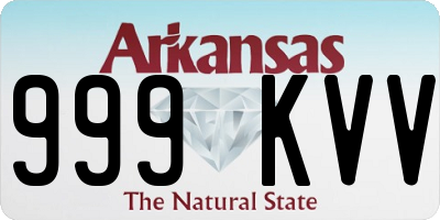 AR license plate 999KVV