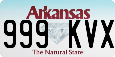 AR license plate 999KVX