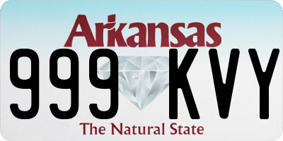 AR license plate 999KVY