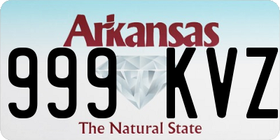 AR license plate 999KVZ