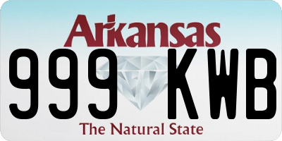 AR license plate 999KWB