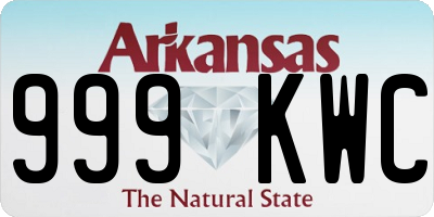 AR license plate 999KWC