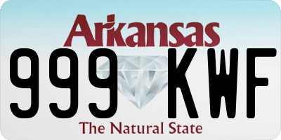 AR license plate 999KWF