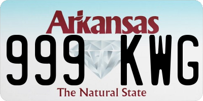 AR license plate 999KWG