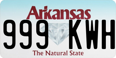 AR license plate 999KWH