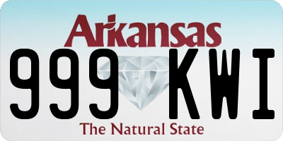 AR license plate 999KWI