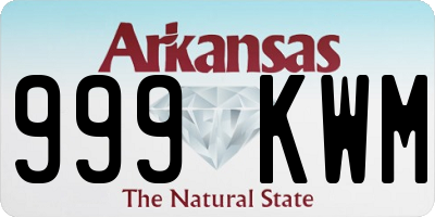 AR license plate 999KWM
