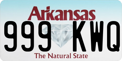 AR license plate 999KWQ