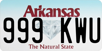 AR license plate 999KWU
