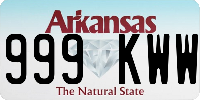 AR license plate 999KWW