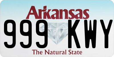 AR license plate 999KWY