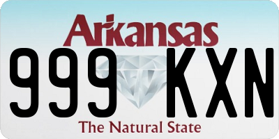 AR license plate 999KXN