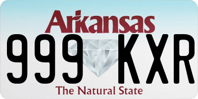AR license plate 999KXR