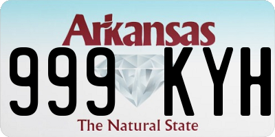AR license plate 999KYH
