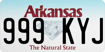 AR license plate 999KYJ