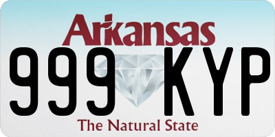 AR license plate 999KYP