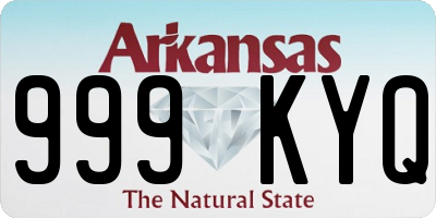 AR license plate 999KYQ